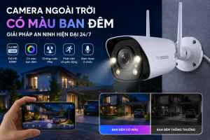 camera ngoài trời có màu ban đêm