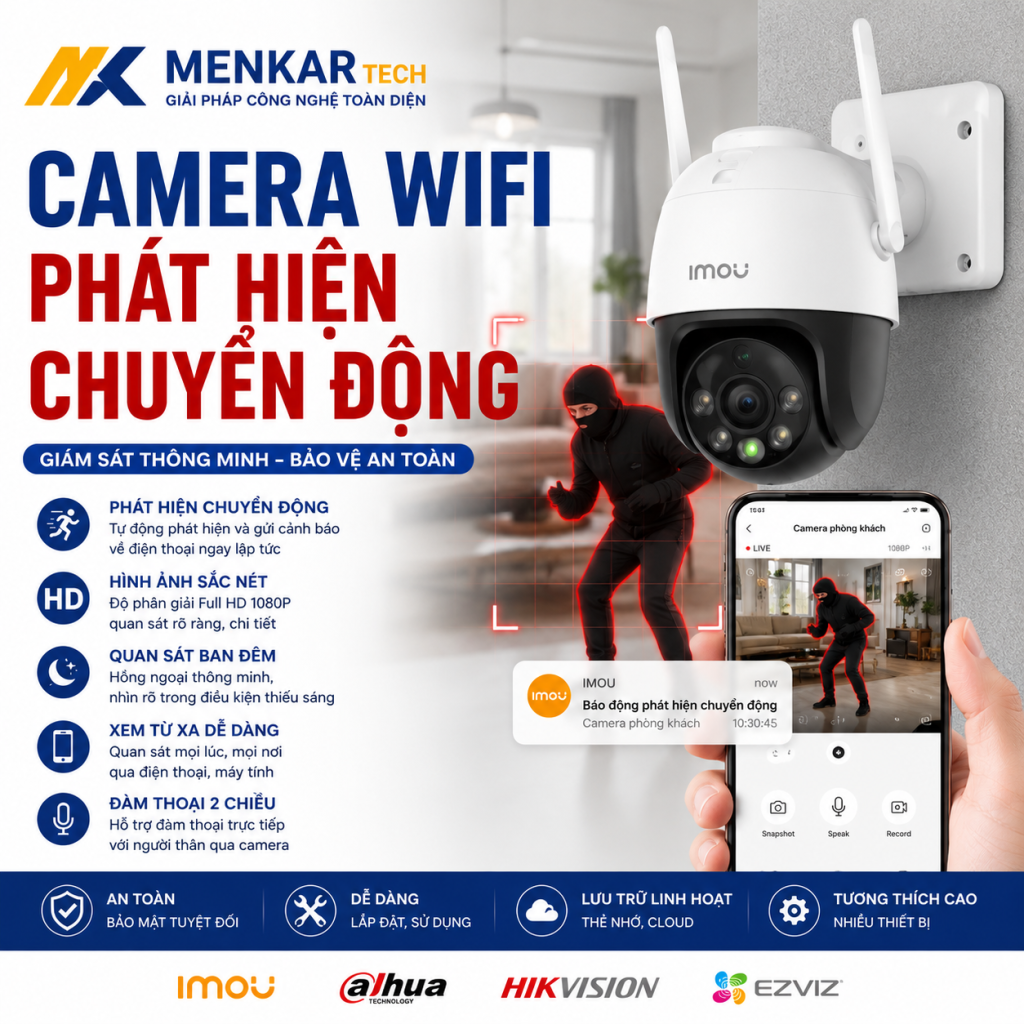 camera wifi phát hiện chuyển động
