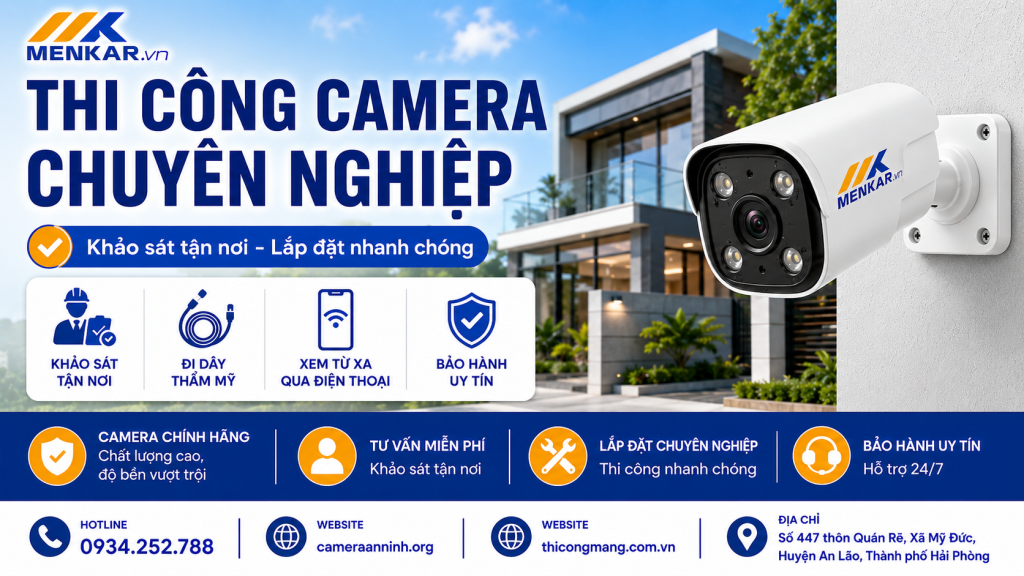 thi công camera chuyên nghiệp