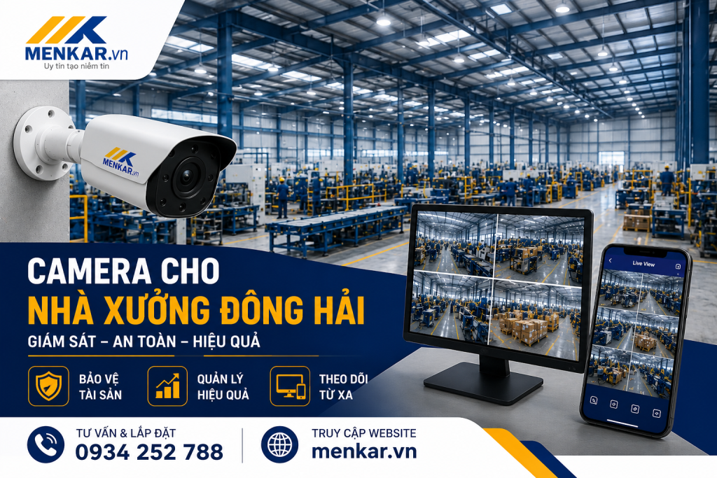 camera cho nhà xưởng Đông Hải