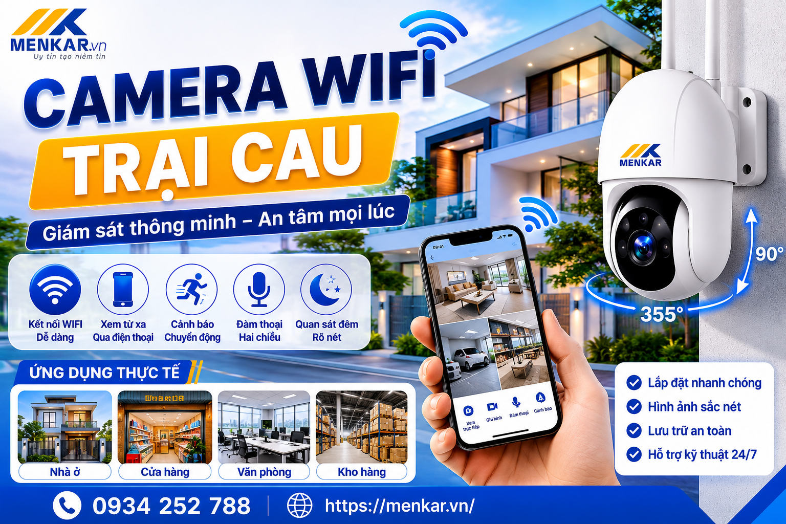 camera wifi Trại Cau