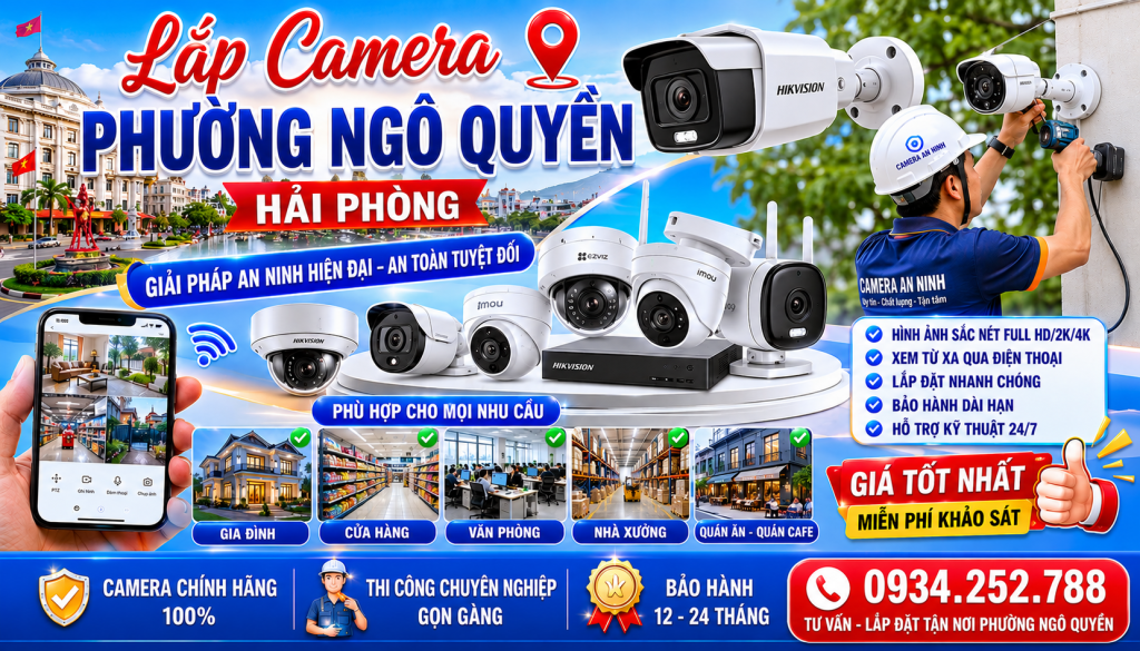 Lắp camera phường Ngô Quyền